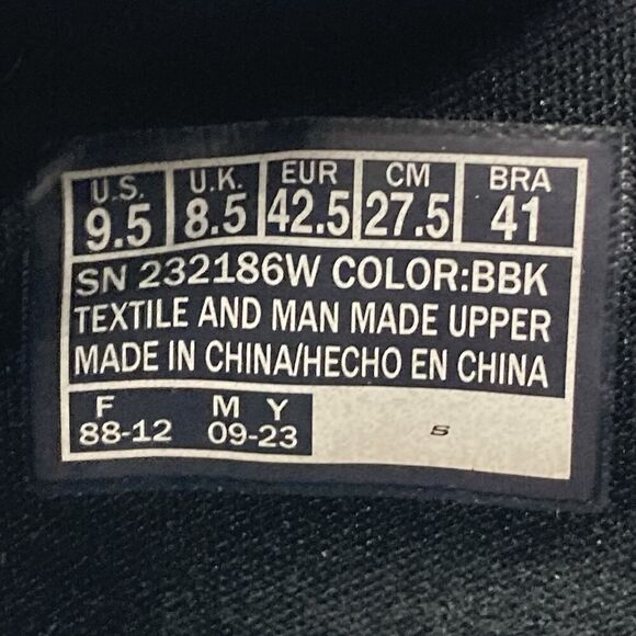 Mens Size 9.5 Skechers Summits Louvin Black Running Shoes Sneakers 232186W - Picture 9 of 9